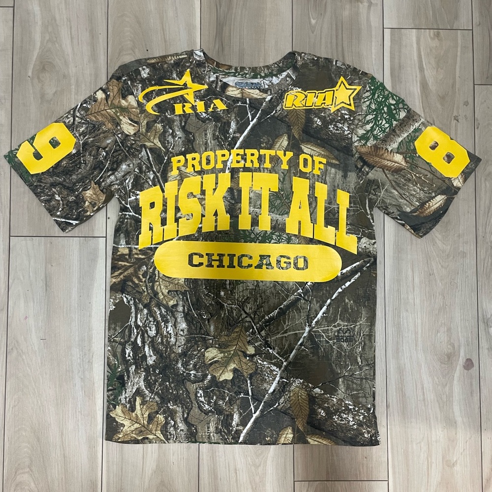 Risk It All X RealTree Collab Camo Tee